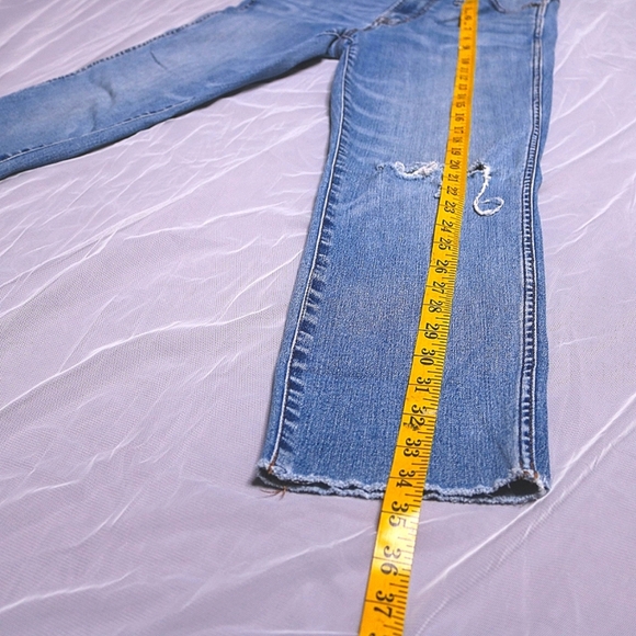 J. Crew vintage straight jeans, slight distressed, Raw hem, Size 29 - Picture 2 of 6